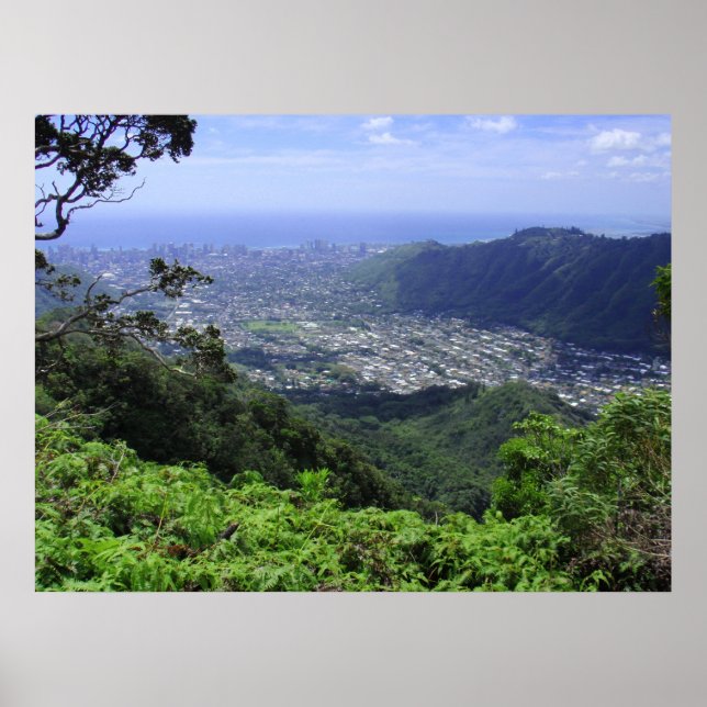Manoa Valley, O'ahu, Hawai'i Poster (Front)