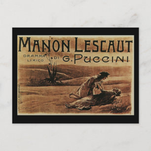 Manon Lescaut vintage postcard