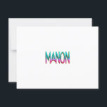 Manon Postcard<br><div class="desc">First name Manon</div>