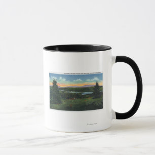 Manor Hill Overlooking Rangeley Village Scene Mug