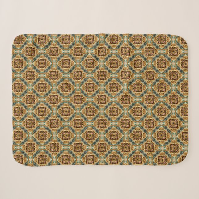 Manor Medallions Sherpa Blanket (Front (Horizontal))