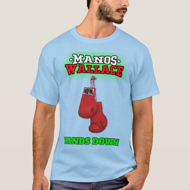 Manos Wallace "Hands Down" NBW Wrestling Shirt (Front)