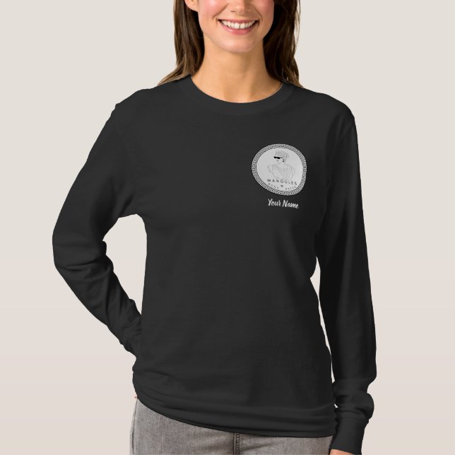 Manoules Long Sleeve Shirt - Dark Colours (Front)