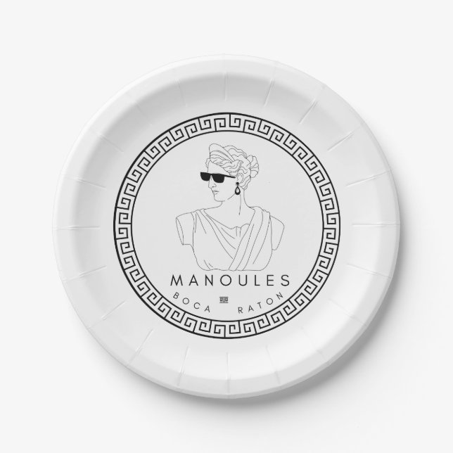 Manoules Paper Plates (Front)