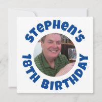 Man's 18th Birthday Photo