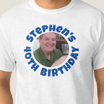 Man's 40th Birthday Photo T-Shirt<br><div class="desc">To celebrate a 40th Birthday. Designed for someone who is having a "40th Birthday Party"! Men's t-shirt with your photo,  name choice,  and party wording. 40th Birthday t-shirt.</div>