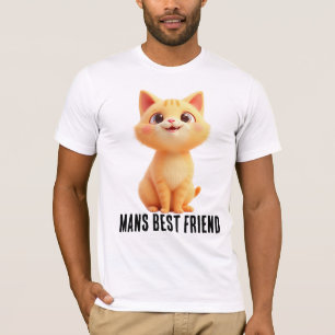 Mans Best Friend, the cat Mens t-shirt