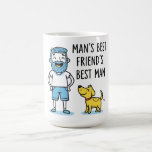 Man's Best Friend's Best Man Father's Day Coffee Mug<br><div class="desc">This cute doodle-like mug design comes with a cute message for the dog dad of the household: Man's Best Friend's Best Man. It is a great design for dog fathers of latter ages.</div>