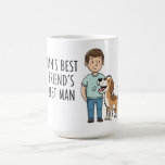 Man's Best Friend's Best Man Father's Day Coffee Mug<br><div class="desc">This cute doodle-like mug design comes with a cute message for the dog dad of the household: Man's Best Friend's Best Man. It is a great design for dog fathers of latter ages.</div>
