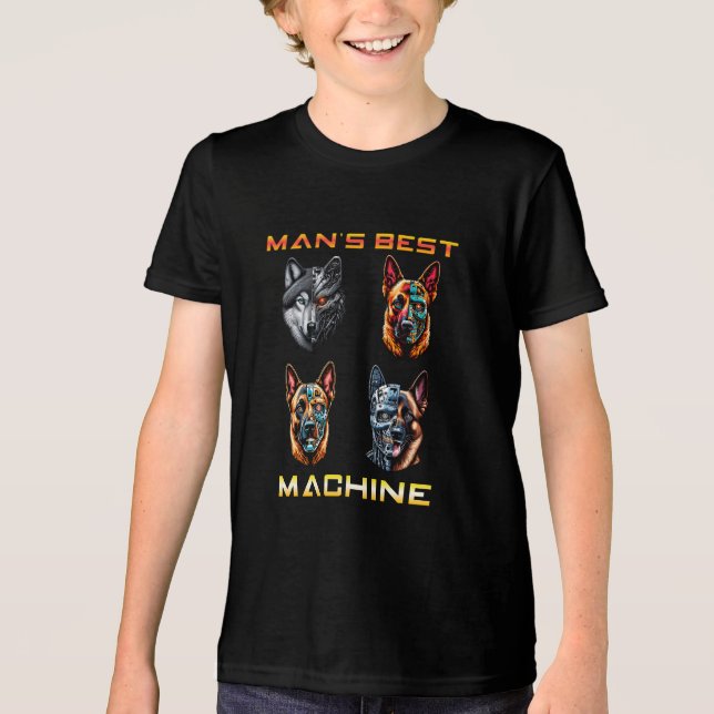 Man's Best Machine Tri-Blend Shirt (Front)