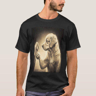Man's Bestfriend Dog Dad Animal  Vintage Golden T-Shirt