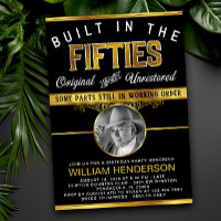 Mans Funny Built int the Fifties Birthday Party