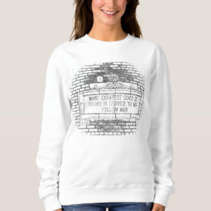 Mans Greatest Good Old Brick Plaque Sweatshirt