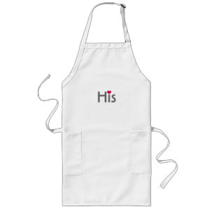 Man's half of His and Hers matching apron set