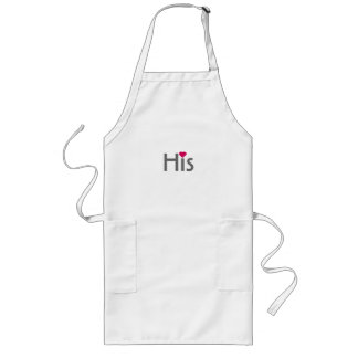 Man's half of His and Hers matching apron set