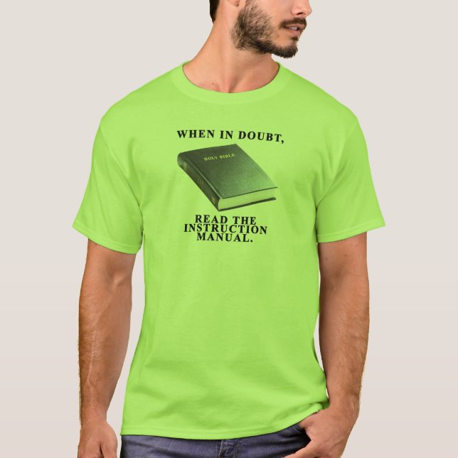Man's Instruction Manual T-Shirt (Front)