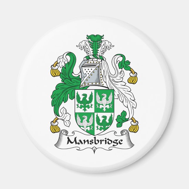 Mansbridge Family Crest Magnet (Front)
