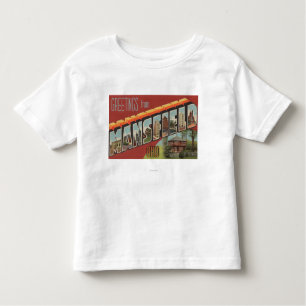 Mansfield, Ohio - Large Letter Scenes Toddler T-Shirt