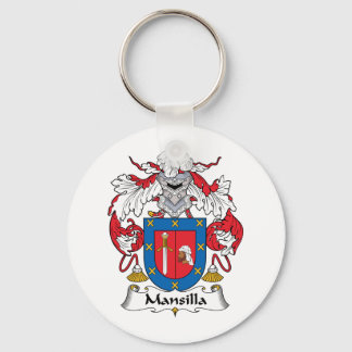Mansilla Family Crest Key Ring