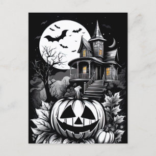 Mansion of Shadows, Halloween Chills Postcard