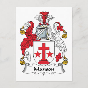 Manson Family Crest Postcard