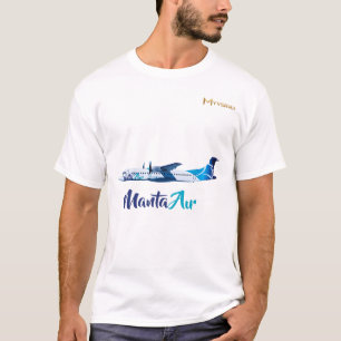 Manta Air ATR72 Aeroplane   T-Shirt