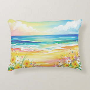 Manta playa de mi vida decorative cushion