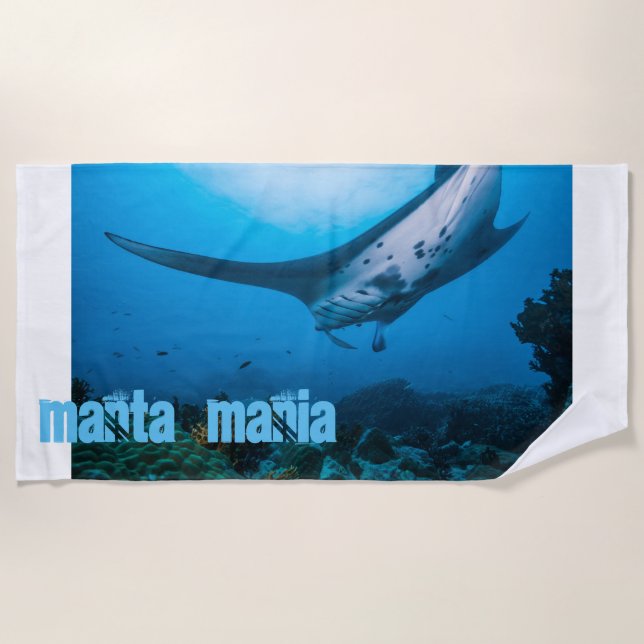 Manta ray beach towel (Front)