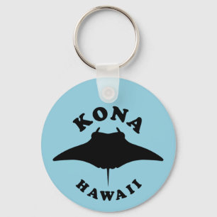 Manta Ray Diving in Kona, Hawaii Key Ring