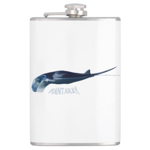Manta Ray Hip Flask