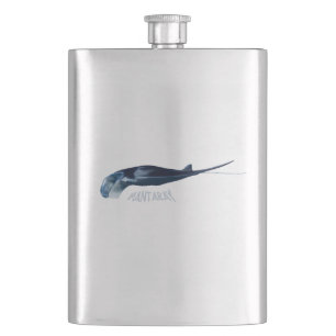 Manta Ray Hip Flask