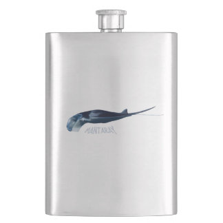 Manta Ray Hip Flask