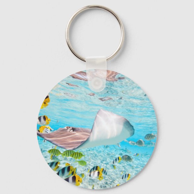 Manta Ray Key Ring (Front)