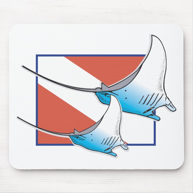 Manta Ray Mouse Pad (Front)