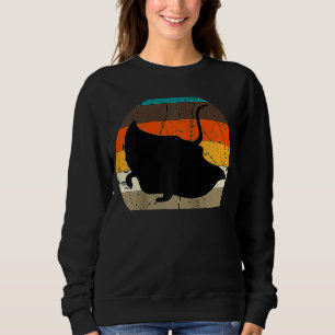 Manta Ray Retro Vintage Stingray Fish Ocean Biolog Sweatshirt