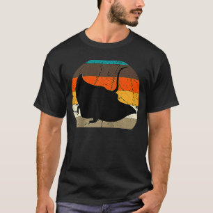 Manta Ray Retro Vintage Stingray Fish Ocean Biolog T-Shirt