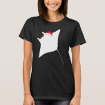 Manta Ray Santa Hat Christmas S T-Shirt<br><div class="desc">Manta Ray Santa Hat Christmas S</div>
