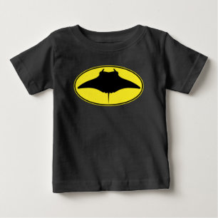 Manta Ray Silhouette Logo Baby T-Shirt