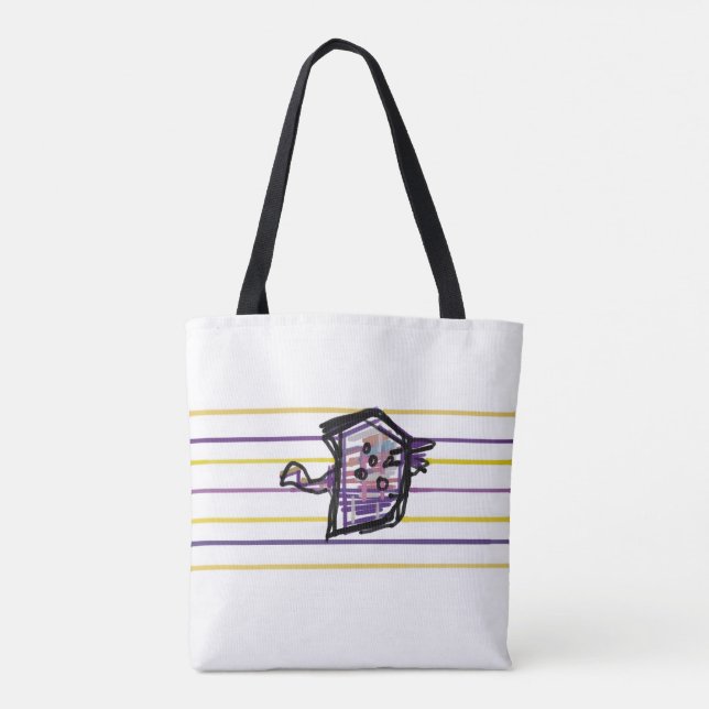 Manta ray summer joy tote bag (Back)