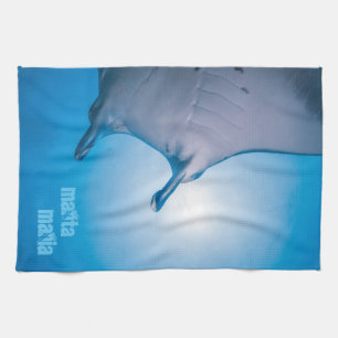 Manta ray tea towel