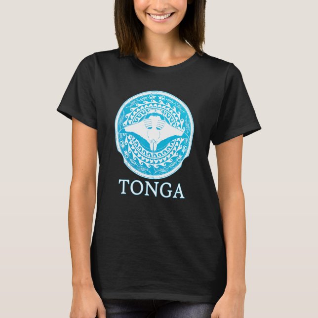 Manta Ray Tonga Roots Pride T-Shirt (Front)