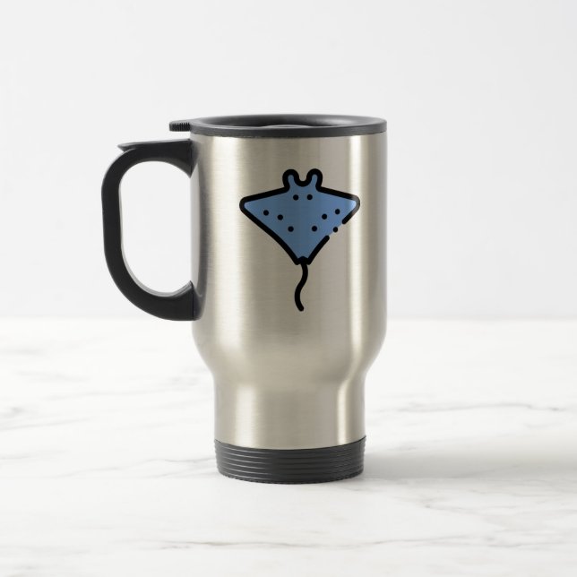Manta ray travel mug (Left)