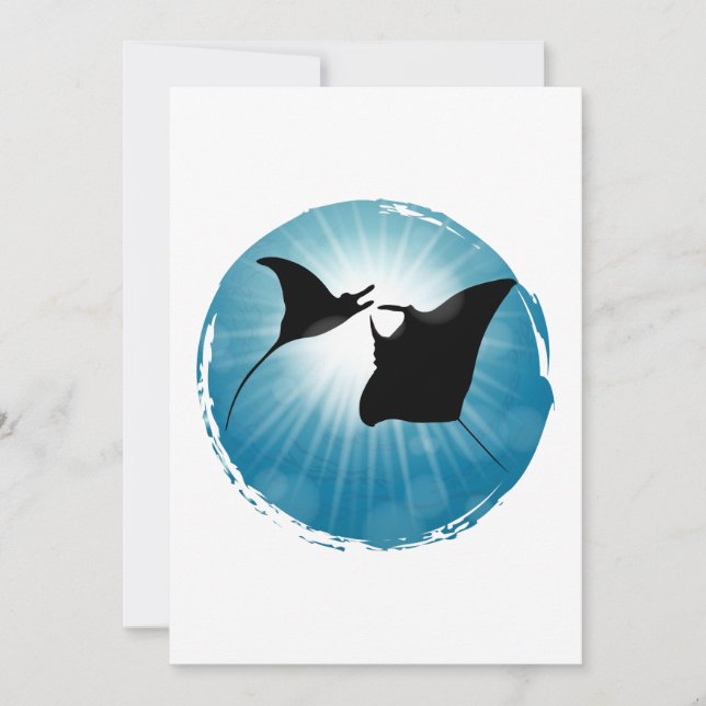 Manta Ray Underwater Aquatic Life (Front)