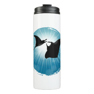 Manta Ray Underwater Aquatic Life Thermal Tumbler