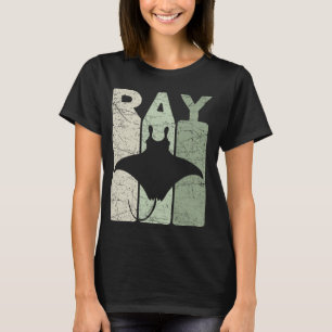Manta Ray Vintage Stingray Retro Oceanology T-Shirt