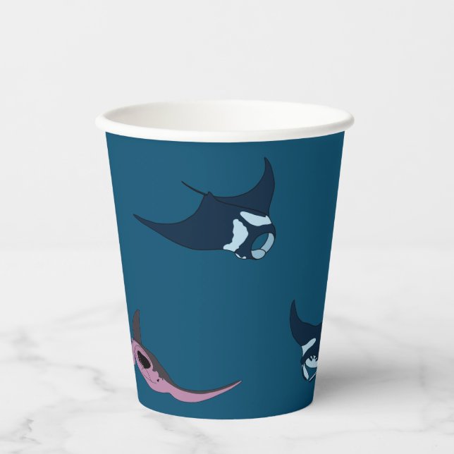 Manta Rays Paper Cups (Front)