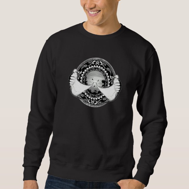 Manta Rays Polynesian Style Sweatshirt (Front)