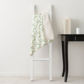 Manta Sherpa "Flowers of the Field" Blanket