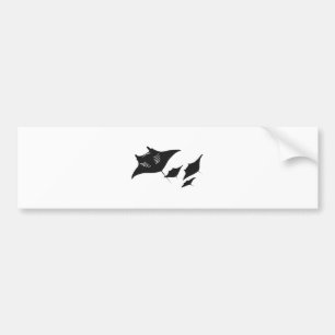 Mantarochen Manta ray Scuba diving diving Bumper Sticker