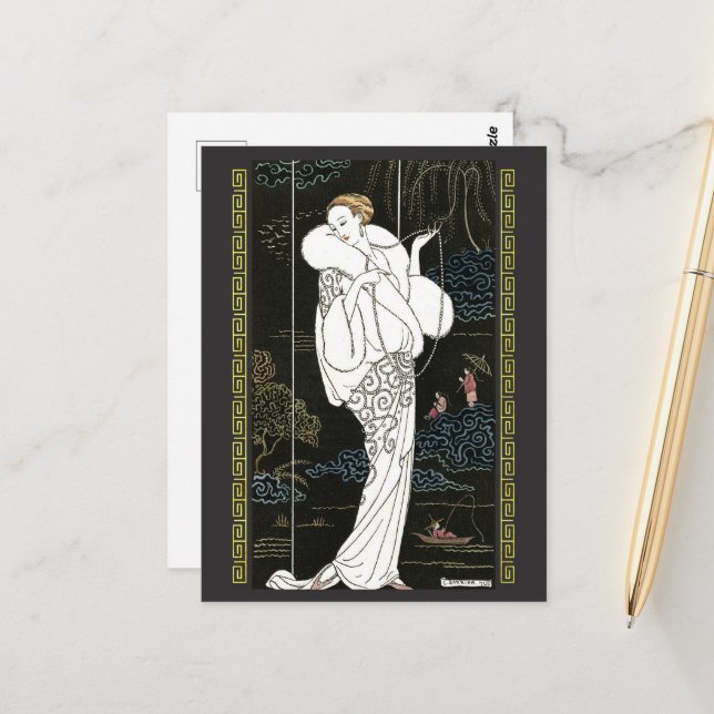 Manteau de velours (1913)  postcard (Front/Back In Situ)